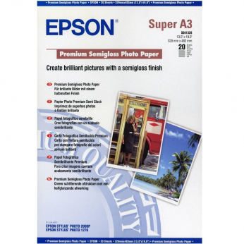 Папір Epson  250г/м кв, A3+, 20л (C13S041328)