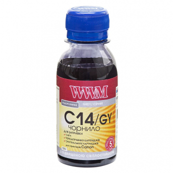 Чорнило WWM для Canon CLI-451GY/CLI-471GY 100г Gray водорозчинне (C14/GY-1)