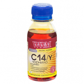 Чорнило WWM для Canon CLI-451Y/CLI-471Y 100г Yellow водорозчинне (C14/Y-1)