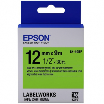 Картридж зі стрічкою Epson для для  LW-300/400/400VP/700 Black/Green 12mm x 9m (C53S625413)