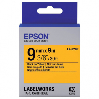Картридж зі стрічкою Epson для для  LW-300/400/400VP/700 Pastel Black/Yellow 9mm x 9m (C53S653002)