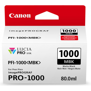 Картридж Canon для imagePROGRAF Pro-1000 PFI-1000 Matte Black (0545C001)