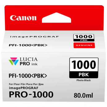 Картридж Canon для imagePROGRAF Pro-1000 PFI-1000  Photo Black (0546C001)