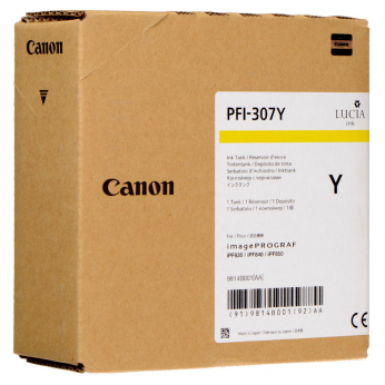 Картридж Canon для imagePROGRAF iPF830/iPF840/iPF850 PFI-307 Yellow (9814B001AA)