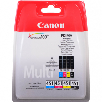 Картридж Canon Pixma MG5440/MG6340/iP7240 CLI-451 Multi Pack B/C/M/Y (6524B004)
