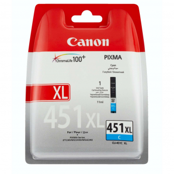 Картридж Canon для Pixma MG5440/MG6340/iP7240 CLI-451C XL Cyan (6473B001)