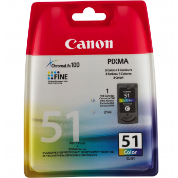 Картридж Canon для Pixma MP150/MP450/MX300 CL-51C Color (0618B001)