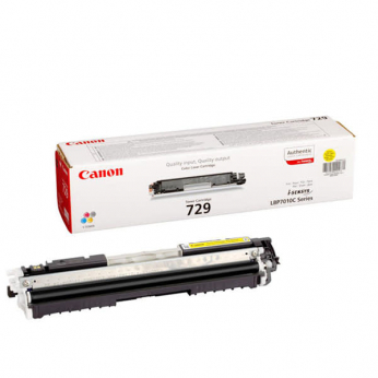 Картридж тонерный Canon 729 для LBP-7018С/7010С 729 1000 ст. Yellow (4367B002)