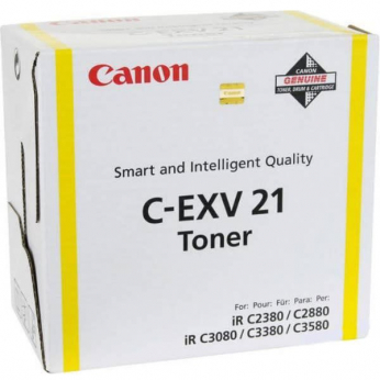 Туба с тонером Canon C-EXV21 для iRC-2880/2880i/3380/3380i C-EXV21 14000 ст. Yellow (0455B002)