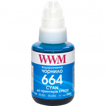 Чорнило WWM 664 для Epson L110/L210/L300 140г Cyan водорозчинне (E664C)