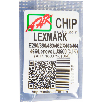 Чип АНК для Lexmark E260/360/460 ( 3500 ст.) (1800798)
