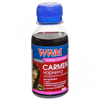 Чернила WWM CARMEN для Canon 100г Magenta Водорастворимые (CU/M-2) универсальные