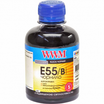 Чернила WWM для Epson Stylus Photo R800/R1800 200г Black Водорастворимые (E55/B) светостойкие