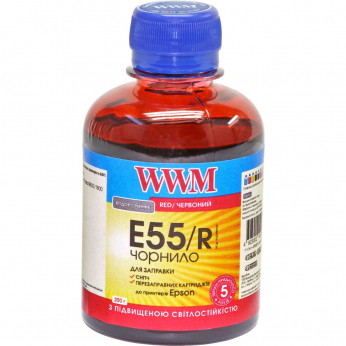 Чорнило WWM для Epson Stylus Photo R800/R1800 200г Red водорозчинне (E55/R)