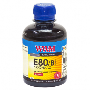 Чорнило WWM для Epson L800 200г Black водорозчинне (E80/B) світлостійке