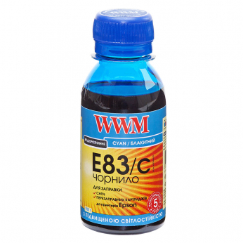Чорнило WWM для Epson Stylus Photo T50/P50/PX660 100г Cyan водорозчинне (E83/C-2) світлостійке