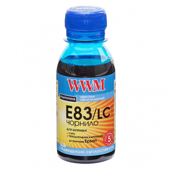 Чорнило WWM для Epson Stylus Photo T50/P50/PX660 100г Light Cyan водорозчинне (E83/LC-2) світлостійке