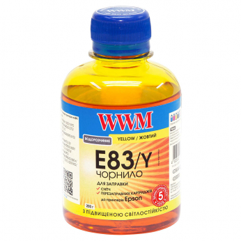 Чернила WWM для Epson Stylus Photo T50/P50/PX660 200г Yellow Водорастворимые (E83/Y) светостойкие