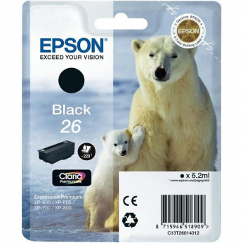 Картридж Epson Expression Premium XP-600/XP-605/XP-700 №26 Black (C13T26014012)