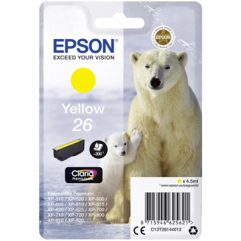 Картридж Epson Expression Premium XP-600/XP-605/XP-700 №26 Yellow (C13T26144010)