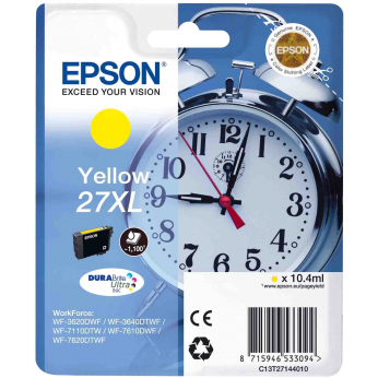 Картридж Epson для WF-7620 27XL Yellow (C13T27144020) повышенной емкости