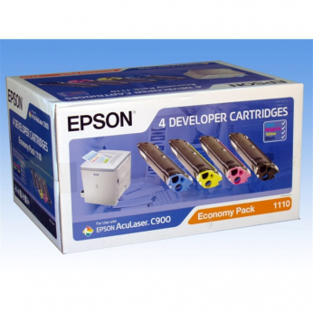 Набор тонерных картриджей Epson для AcuLaser C900/C1900 B/C/M/Y (C13S051110)