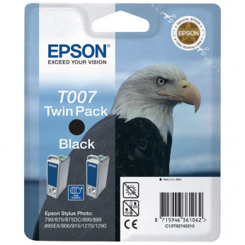 Комплект струйных картриджей Epson для Stylus Photo 870/1270/1290 Black (C13T00740210) двойная упако