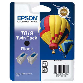 Комплект струйных картриджей Epson для Stylus Color 880 Black (C13T01940210) двойная упаковка