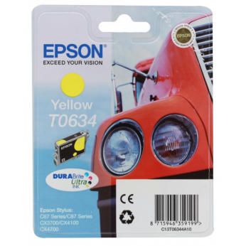 Картридж Epson для Stylus C67/CX3700/CX4700 Yellow (C13T06344A)