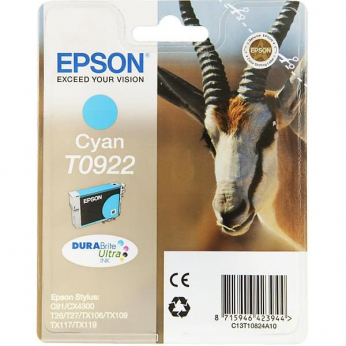 Картридж Epson Stylus C91/T26/TX119 Cyan (C13T10824A10)