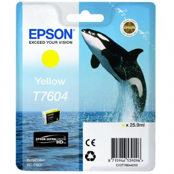 Картридж Epson для SureColor SC-P600 Yellow (C13T76044010)