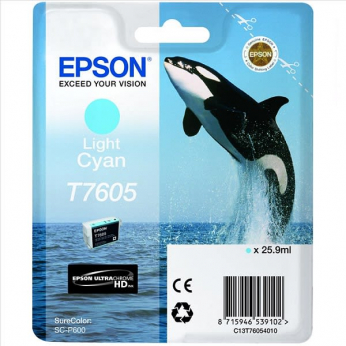 Картридж Epson для SureColor SC-P600 Light Cyan (C13T76054010)