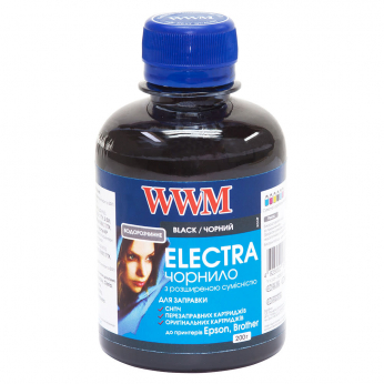 Чернила WWM ELECTRA для Epson 200г Black Водорастворимые (EU/B) универсальные