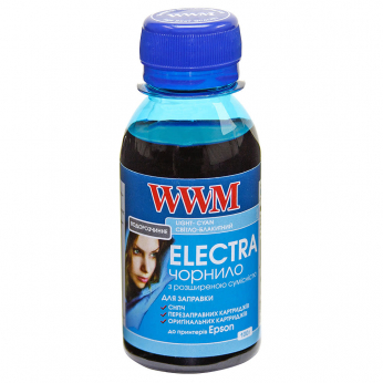 Чернила WWM ELECTRA для Epson 100г Light Cyan Водорастворимые (EU/LC-2) универсальные