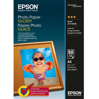 Фотопапір Epson  глянсовий 200г/м кв, A4, 50л (C13S042539)