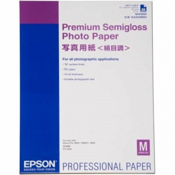 Фотопапір Epson напівГлянсовий Premium Semigloss Photo 251Г/м кв, пачка A2, (C13S042093)