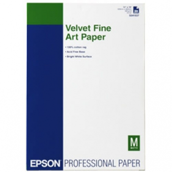 Бумага Epson Velvet FineArt Paper, 260g/m2 A3+, 20л (C13S041637)