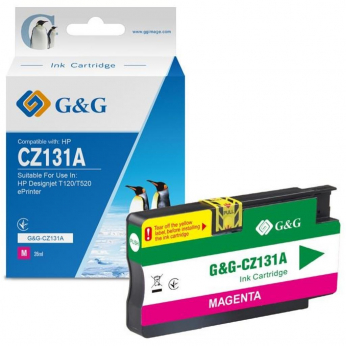 Картридж G&G для HP Designjet T120/T520 ePrinter Magenta (G&G-CZ131A)