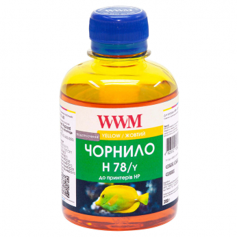 Чернила WWM для HP №178 200г Yellow Водорастворимые (H78/Y)