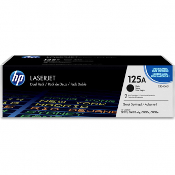 Картридж тонерный HP 125A для Color LaserJet CP1215/CP1515/CM1312 125Ax2B 2x2200 ст. Black (CB540AD)