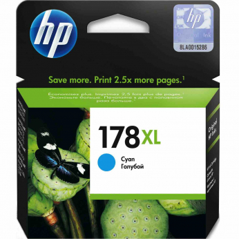 Картридж HP для Photosmart C6383/C5383/D5463 HP 178XL Cyan (CB323HE) повышенной емкости