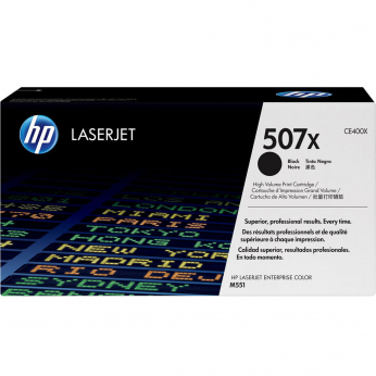 Картридж тонерный HP 507X для LaserJet Enterprise 500 Color M551n/551dn/551xh 507X 11000 ст. Black (