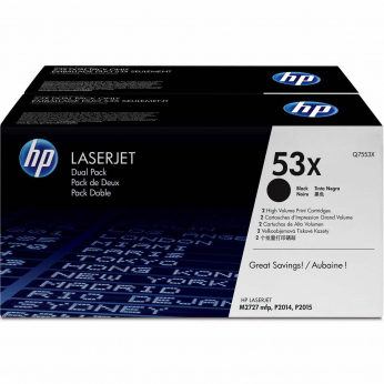 Картридж тонерный HP для LJ P2015 2 x 53X 2x7000 ст. (Q7553XD) двойная упаковка