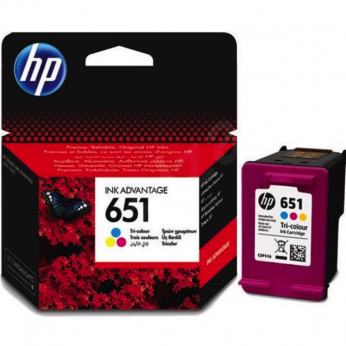 Картридж HP для Deskjet 5575, Officejet 202 HP 651 Color (C2P11AE)