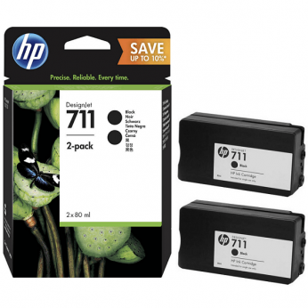 Картридж HP для DesignJet T120/T520 HP 711 Black (P2V31A) двойная упаковка