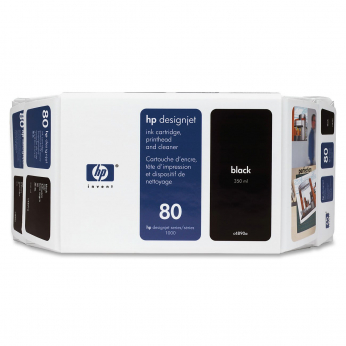 Картридж струйный + печатающая головка HP для DesignJet 1050/1055 HP 80 Black (C4890A) Value Pack