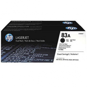 Картридж тон. HP 83A для LaserJet Pro M125/127/M127fn 2x1500 ст. Black (CF283AF)