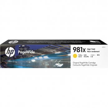 Картридж HP для PageWide Enterprise 586 HP 981X Yellow (L0R11A) повышенной емкости