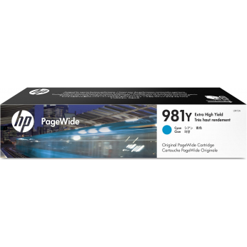 Картридж HP для PageWide Enterprise 586 HP 981Y Cyan (L0R13A) экстра повышенной емкости