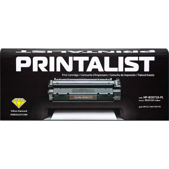 Картридж тонерный PRINTALIST для HP CLJ 150/178/179 аналог W2072A Yellow (HP-W2072A-PL)